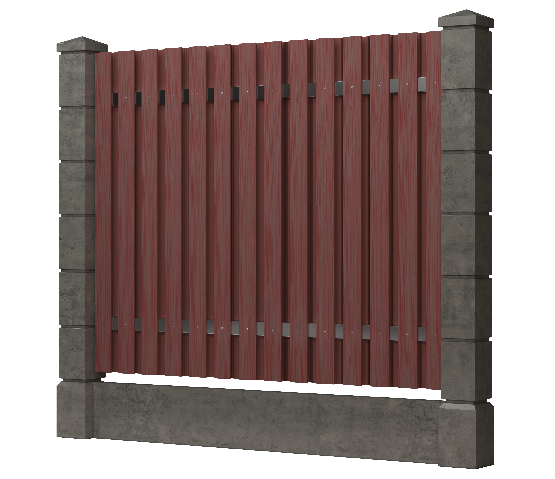 Заборная доска GRINDERDECO, ДПК, тиснение "дуб" Мербау купить в Электростале