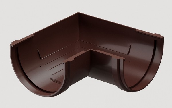 Угловой элемент 90˚ПВХ Docke STANDART Тёмно-коричневый купить в Электростале