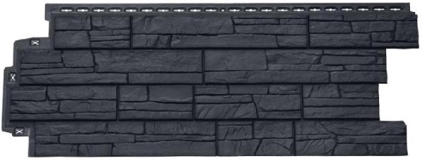 Фасадная панель Grand Line Сланец графит купить в Электростале