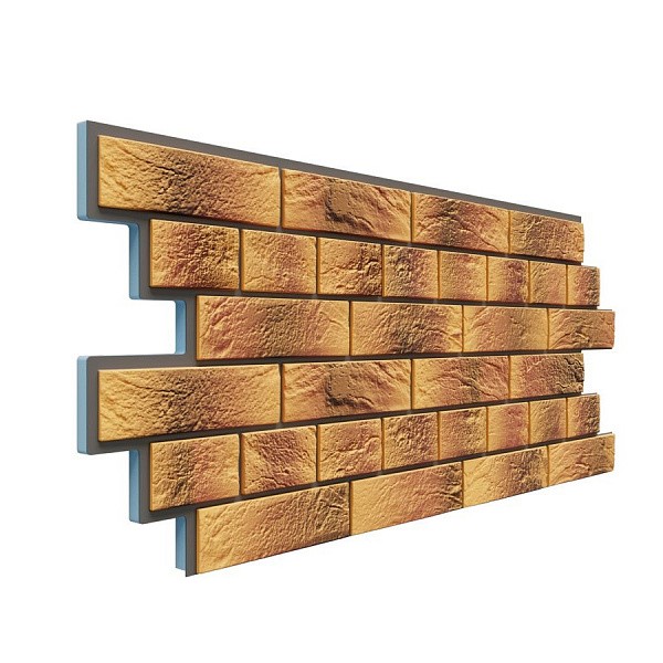 Фасадная термопанель Доломит Венецианский кирпич 20 мм Нарва купить в Электростале