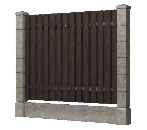 Заборная доска GRINDERDECO, ДПК, тиснение "дуб" Венге купить в Электростале