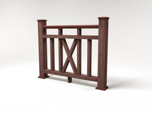 Ограждение из ДПК FG6 шоколад купить в Электростале