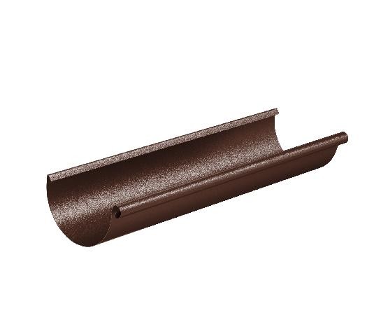 Водосток Aquasistem, Система 150/100 - Желоб водосточный 3 метра RAL 8017 Коричневый matt купить в Электростале
