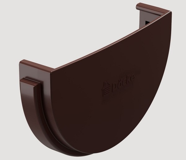 Заглушка желоба ПВХ Docke STANDART Тёмно-коричневый купить в Электростале