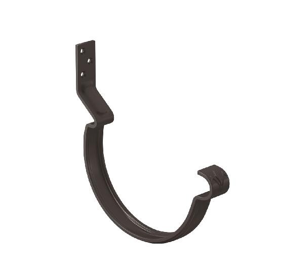 Водосток Aquasistem, система 150/100 - Крюк крепления желоба короткий RR 32 Тёмно Коричневый купить в Электростале