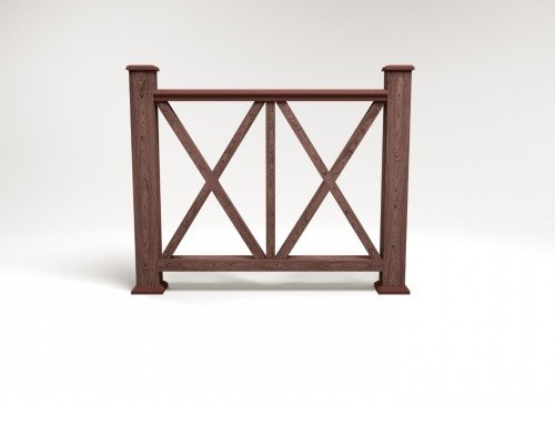 Ограждение из ДПК FG7 шоколад купить в Электростале