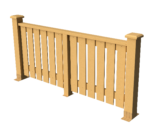 Ограждения декоративное ДПК GRINDERDECO Вилидж песчаник купить в Электростале