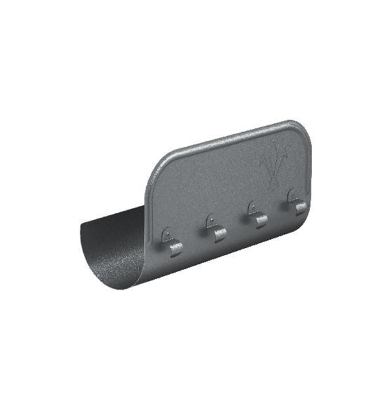 Водосток Aquasistem, Система 150/100 - Ограничитель перелива прямой RR 23 Маренго matt купить в Электростале