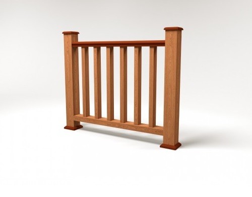 Ограждение из ДПК FG5 терракот купить в Электростале