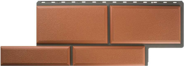 Фасадная панель камень Флорентийский терракотовый купить в Электростале