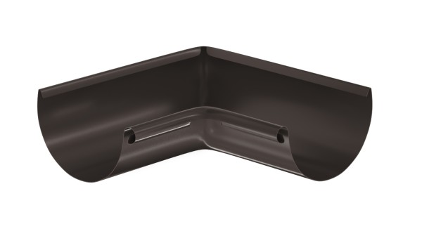 Водосток Aquasistem, система 125x90 - Угол желоба, внутренний 90° RR 32 Тёмно-Коричневый купить в Электростале