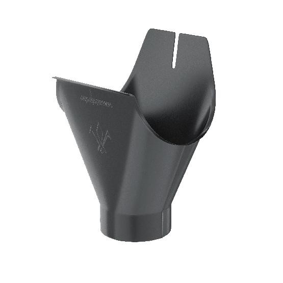 Водосток Aquasistem, система 125x90 - Воронка желоба RAL 7024 Тёмно-серый купить в Электростале