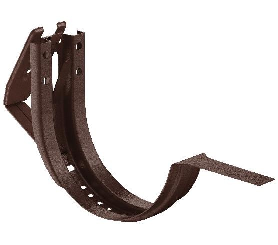 Водосток Aquasistem, Система 150/100 - Крюк крепления желоба короткий регулируемый RAL 8017 Коричневый matt купить в Электростале