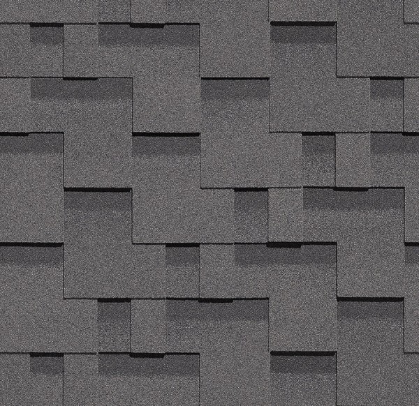 Гибкая черепица Docke, коллекция Тетрис – Серый купить в Электростале