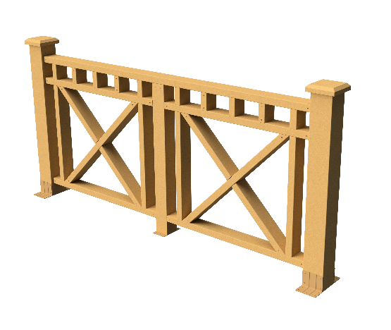 Ограждения декоративное ДПК GRINDERDECO Виктория песчаник купить в Электростале