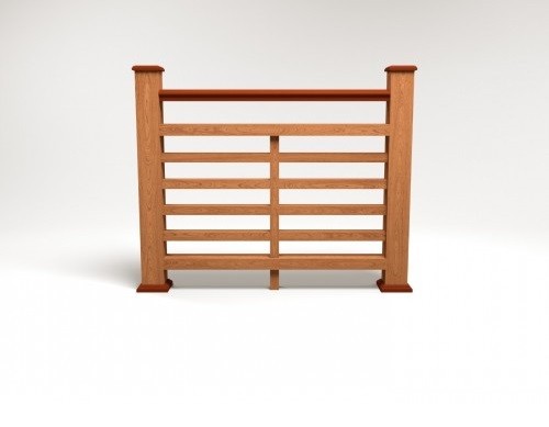 Ограждение из ДПК FG4 терракот купить в Электростале