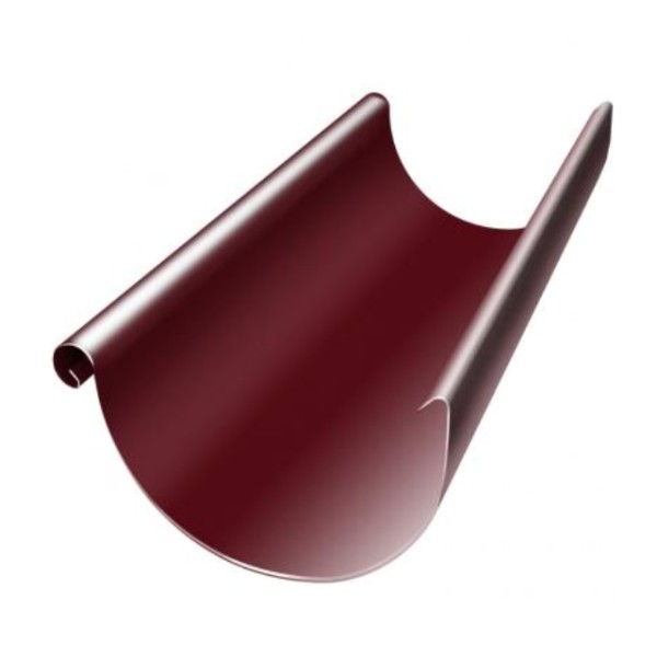 Водосток Grand Line 125x90 – Полукруглый желоб 3 метра RAL 3005 купить в Электростале