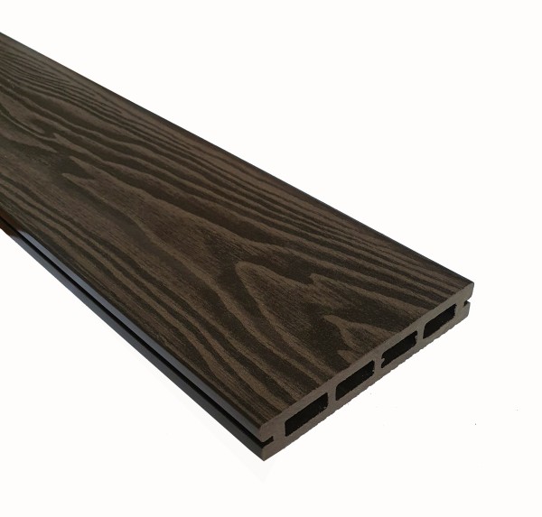 Террасная доска из ДПК Terrapol Смарт 3D Пустотелая с пазом Венге Соренто купить в Электростале