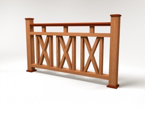 Ограждение из ДПК FG3 терракот купить в Электростале