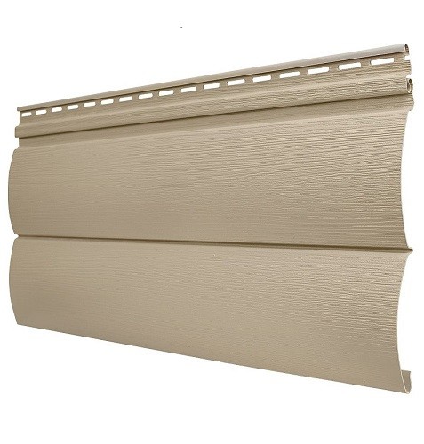 Виниловый сайдинг Tecos - Оцилиндрованный брус двойной (под бревно), Кофе с молоком купить в Электростале