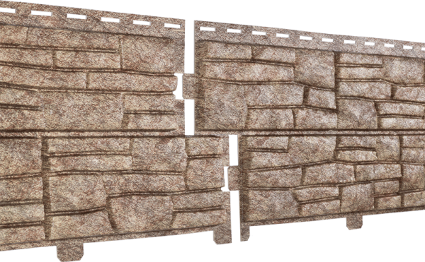 Фасадная панель Ю-пласт Стоун хаус сланец Бурый купить в Электростале