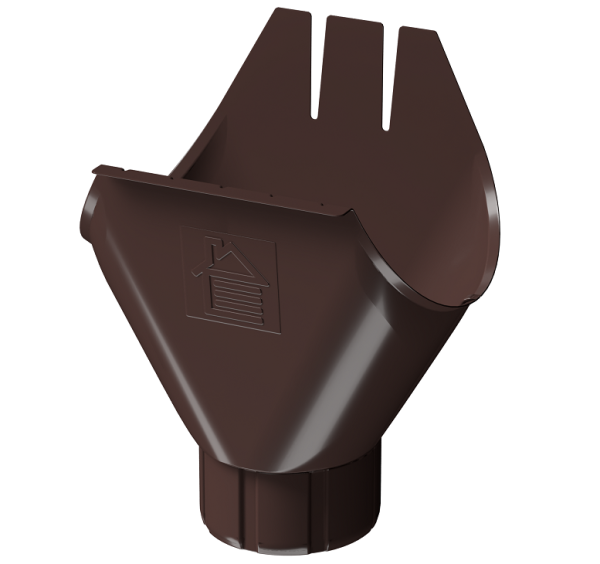 Воронка желоба D125 Döcke STAL PREMIUM Шоколад, (RAL 8019) купить в Электростале