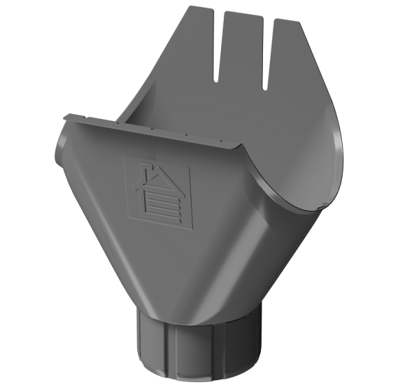 Воронка желоба D125 Döcke STAL PREMIUM Графит, (RAL 7024) купить в Электростале