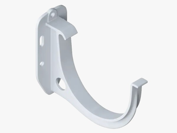 Водосток Альта-Профиль ПВХ – Кронштейн желоба водосточный (белый) купить в Электростале