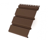 Софит с центральной перфорацией, коричневый купить в Электростале