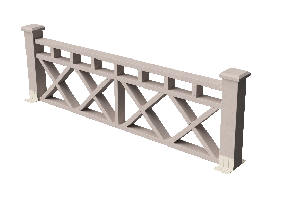 Ограждения декоративное ДПК GRINDERDECO Бэйли выбеленый дуб купить в Электростале