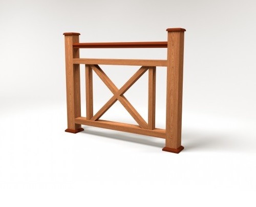 Ограждение из ДПК FG2 терракот купить в Электростале