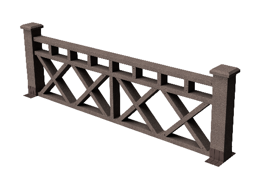 Ограждения декоративное ДПК GRINDERDECO Бэйли венге купить в Электростале