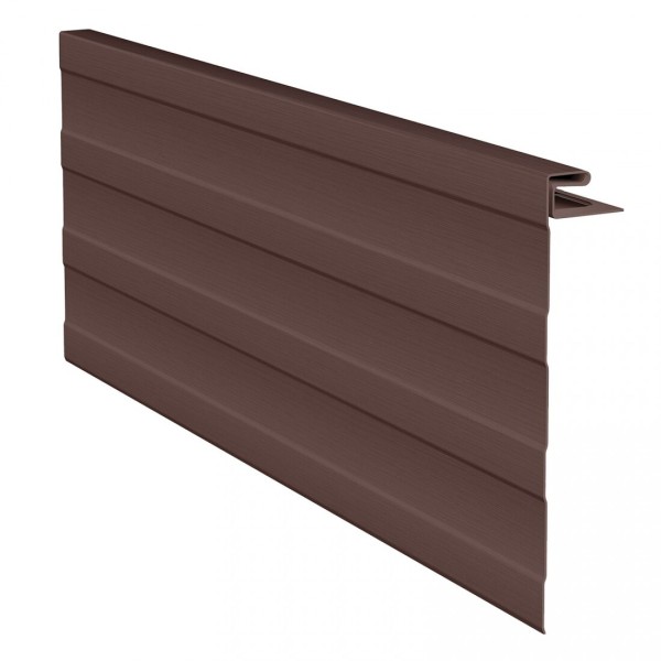 J-фаска ( ветровая, карнизная планка ) для сайдинга, коричневая купить в Электростале