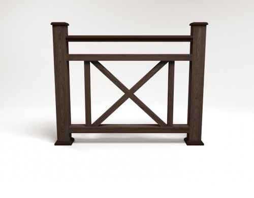 Ограждение из ДПК FG2 венге купить в Электростале