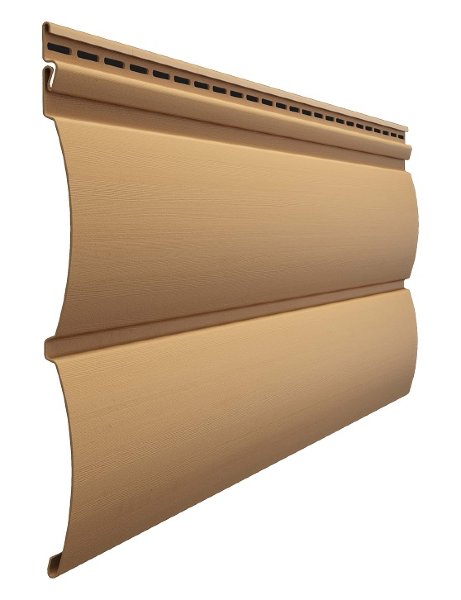 Виниловый сайдинг docke (дёке) - blockhaus D4,7T (под бревно), карамель купить в Электростале