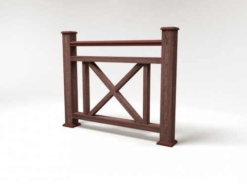 Ограждение из ДПК FG2 шоколад купить в Электростале