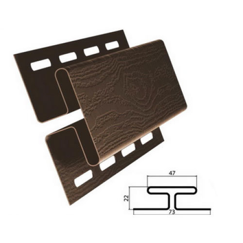 H-профиль, коричневый купить в Электростале