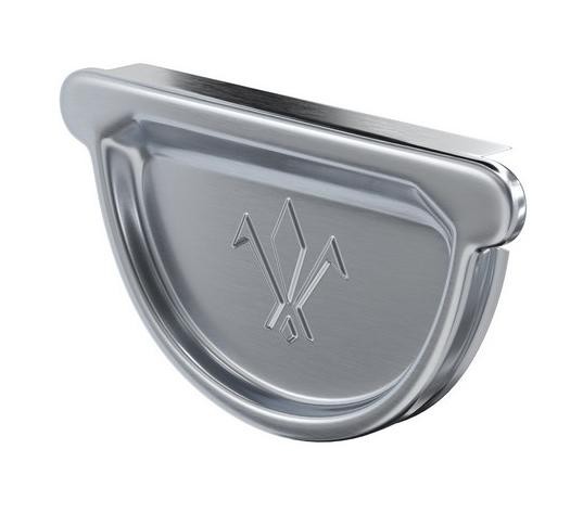 Водосток Aquasistem, Система 150/100 - Заглушка желоба универсальная оцинкованая купить в Электростале