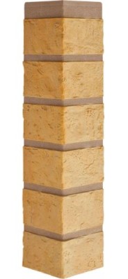 Наружный угол кирпич (желтый), 0,47 х 0,1м