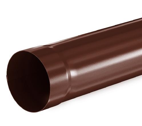 Водосток Aquasistem, система 150/100 - Труба водосточная 3.00м RAL 8017 Коричневый купить в Электростале