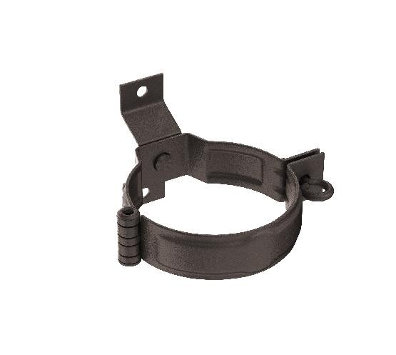 Водосток Aquasistem, Система 150/100 - Декоративный хомут трубы под дерево с комплектом крепления RR 32 Тёмно-коричневый matt купить в Электростале