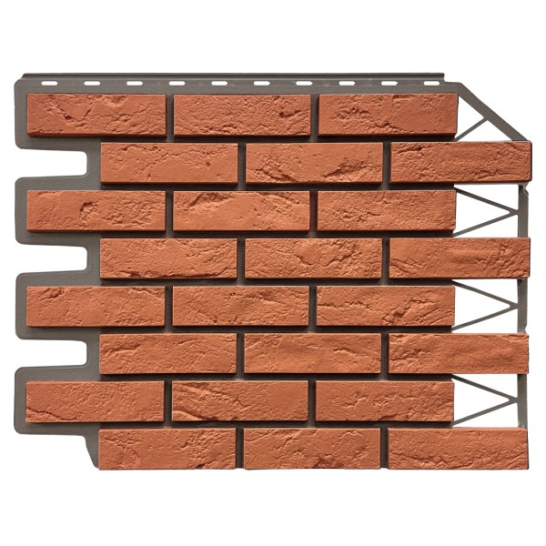 Фасадная панель FineBer, Кирпич Баварский, Терракотовый купить в Электростале
