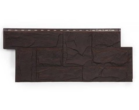 Фасадная панель T-Сайдинг-Гранит Леон ЭКО-2 Венге купить в Электростале