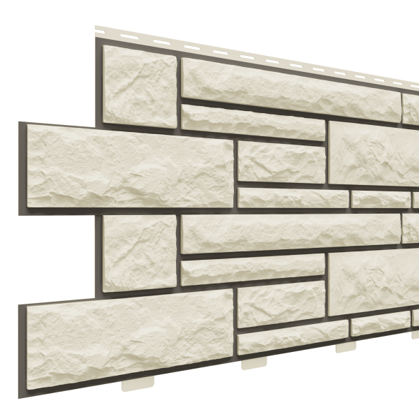 Фасадная панель Доломит, Брусчатка Доломит Слоновая кость (2м) купить в Электростале