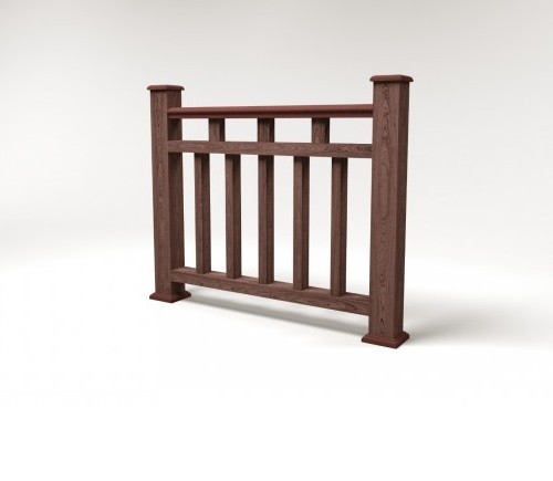 Ограждение из ДПК FG1 шоколад купить в Электростале