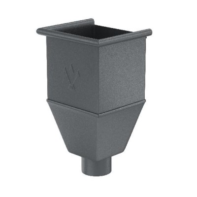 Водосток Aquasistem, Система 125/90 - Воронка_водосборная удлиненая RR 23 Маренго matt