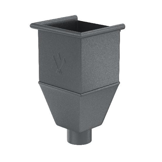 Водосток Aquasistem, Система 125/90 - Воронка_водосборная удлиненая RR 23 Маренго matt купить в Электростале