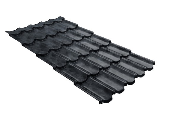 Металлочерепица квинта плюс с 3D резом 0,45 Safari Grey купить в Электростале