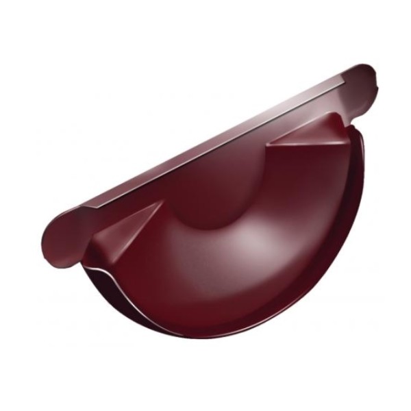 Водосток Grand Line 125x90 – Заглушка желоба RAL 3005 купить в Электростале