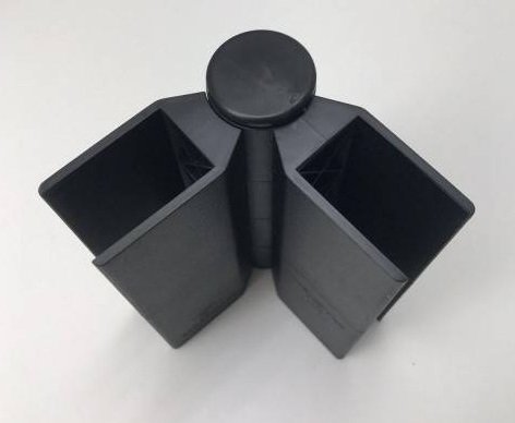 Угловой элемент поворотный, пластиковый от 60° до 300° для доски 150х25 мм из ДПК чёрный Holzhof купить в Электростале